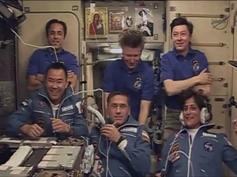 [ISS] Expedition 32 Hatch Opening & Welcome Ceremony