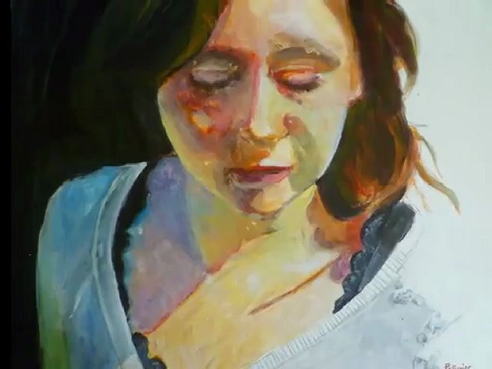 Watercolor Portraits on paper and yupo paper by Sandrine Pelissier