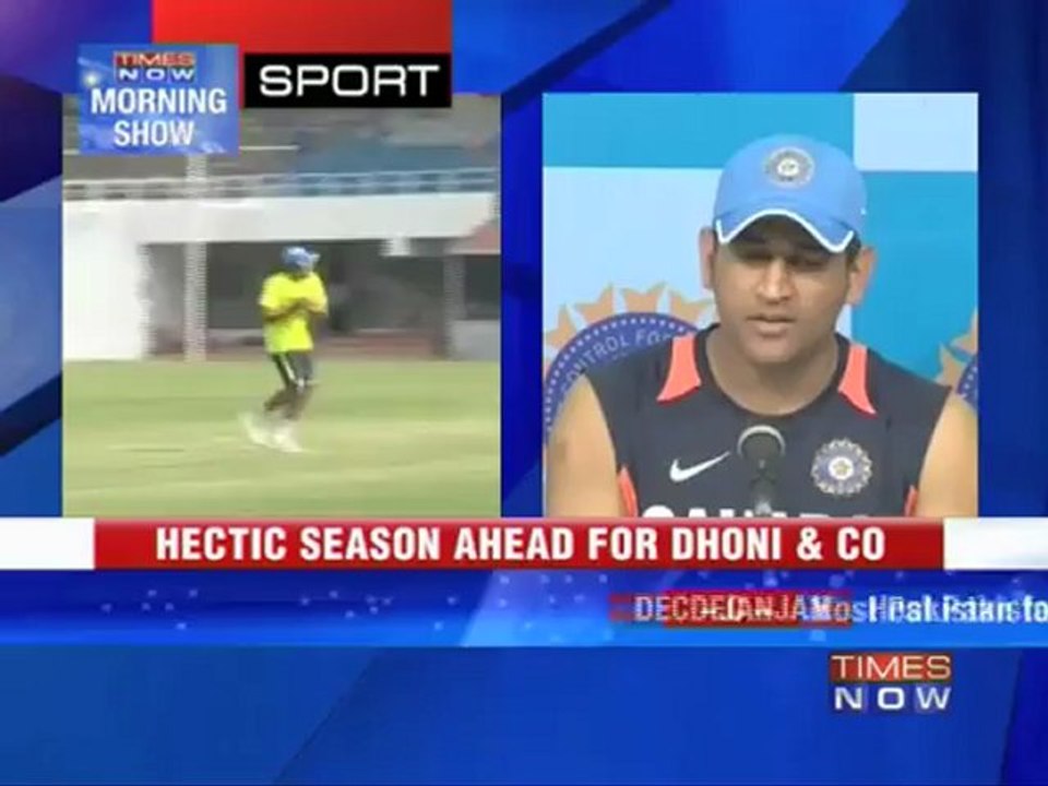 MS Dhoni attempts to cool tension?