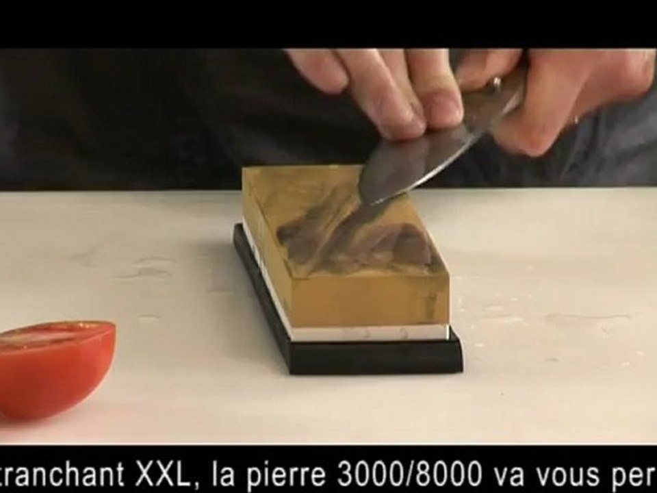 Aiguiser un couteau japonais à la pierre - Chroma France