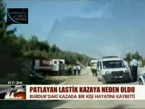 KMM_BURDUR'DA TRAFİK KAZASI 1 ÖLÜ 5 YARALI