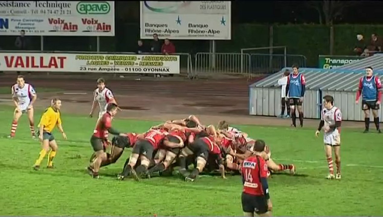 J10 - Oyonnax - Tarbes : 14-0