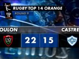 J9 - Toulon - Castres : 22-15