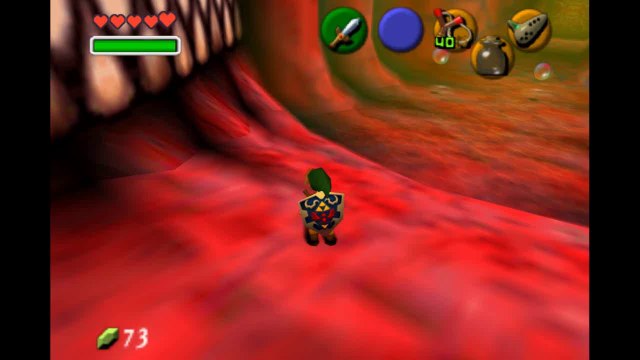 Let's play - Legende of Zelda ocarina of time - le ventre de jabu-jabu