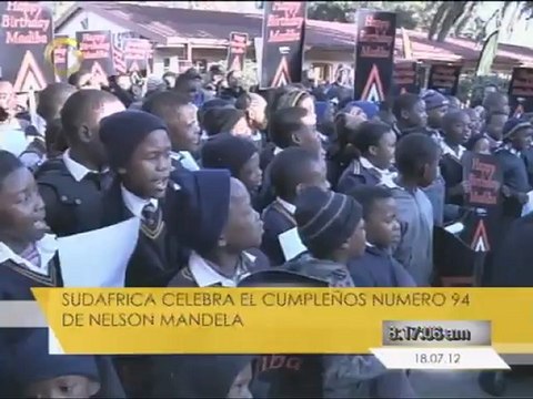 Sudafrica celebra el cumpleaños numero 94 de Nelson Mandela