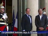 Moncef Marzouki et François Hollande