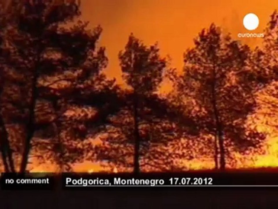 Montenegro wildfires threaten homes in... - no comment
