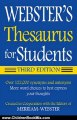 Children Book Review: Webster's Thesaurus for Students, Third Edition by Merriam-Webster