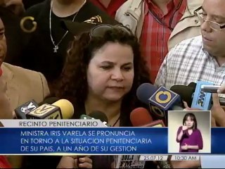 Iris Varela se pronuncia sobre la situación penitenciaria