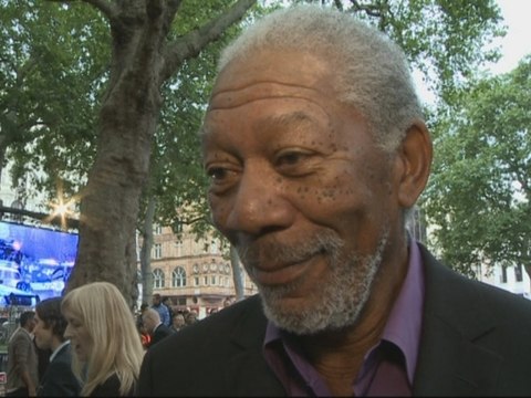 Dark Knight Rises premiere: Morgan Freeman interview