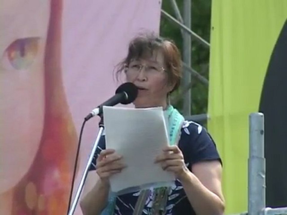 20120716 武藤類子さん(福島県三春町)さようなら原発１０万人集会 OurPlanetTV