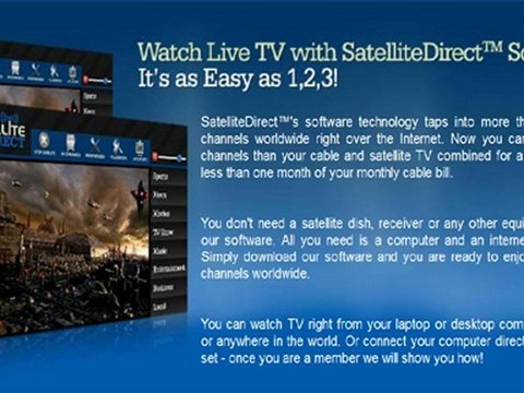 Satellite Direct 3500 HD Channels On Your Computer ( How to Watch Live TV On PC )