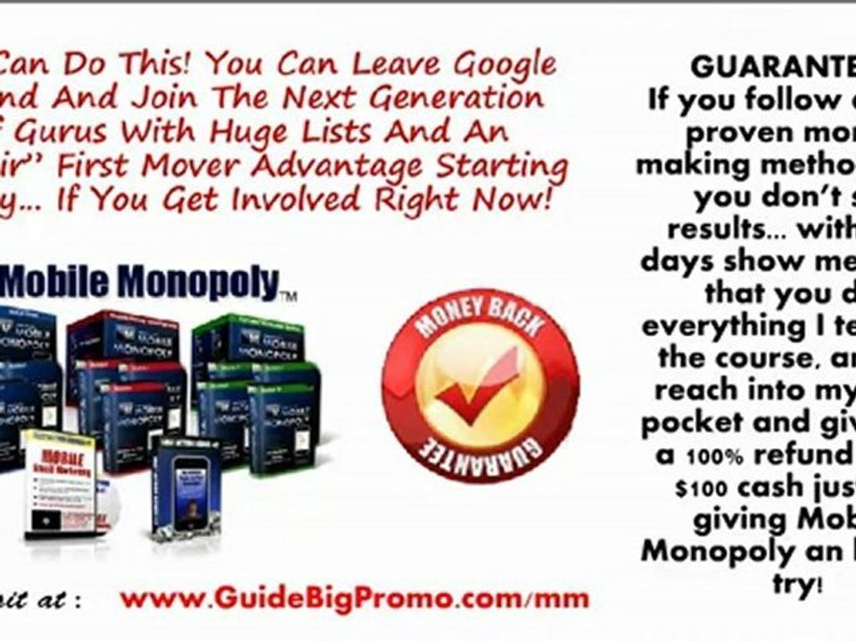 MOBILE MONOPOLY (Make Money with Cell Phone Marketing)