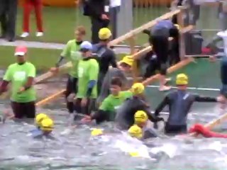 Départ natation Ironman de Zurich 2012