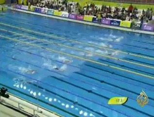 منافسات السباحة بدورة الألعاب العربية في الدوحة