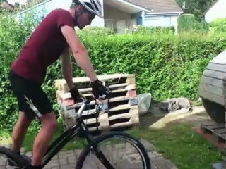 Jordan Porchet démonstration de trial VTT