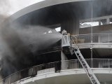 19 juillet 2012, Quartier du Stade, Chalon sur Saône, incendie d'appartement au onzième étage de la tour J