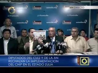 Diputados del CLEZ y la AN en Zulia rechazaron nuevamente el chip