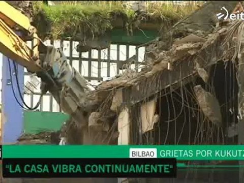 Grietas por el derribo del gaztetxe Kukutza