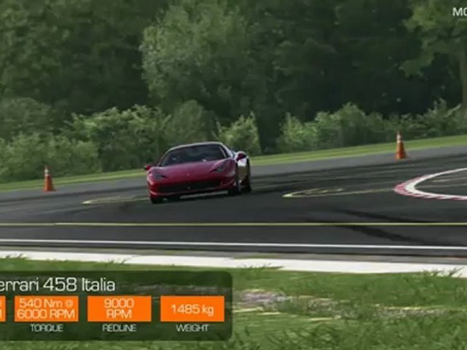 Forza Motorsport 4 - Ferrari 458 Italia vs McLaren MP4-12C - 1 Mile Drag Race
