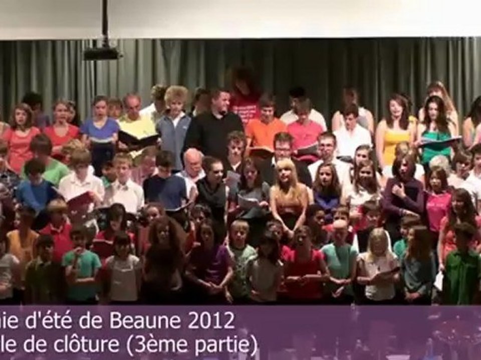 Académie d'été de Beaune 2012 - chorale (3ème partie)