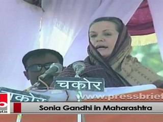 Sonia Gandhi in Maharashtra thanks people for supporting Congress