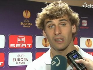 Entrevista a Fernando Llorente tras el partido ante el Salzburgo