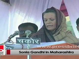 Sonia Gandhi in Maharashtra: MGNREGA gave a new hope to the poor in the villages