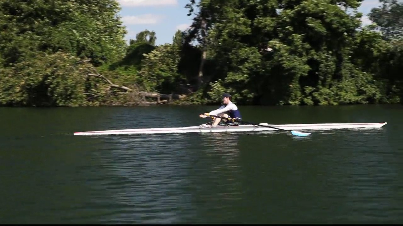 Mika' ela Fisher aka MikaEla Fisher - Rowing Training at Choisy, France