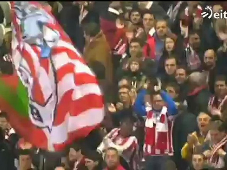 Europa League 2012: Los jugadores del Athletic celebran el pase a octavos