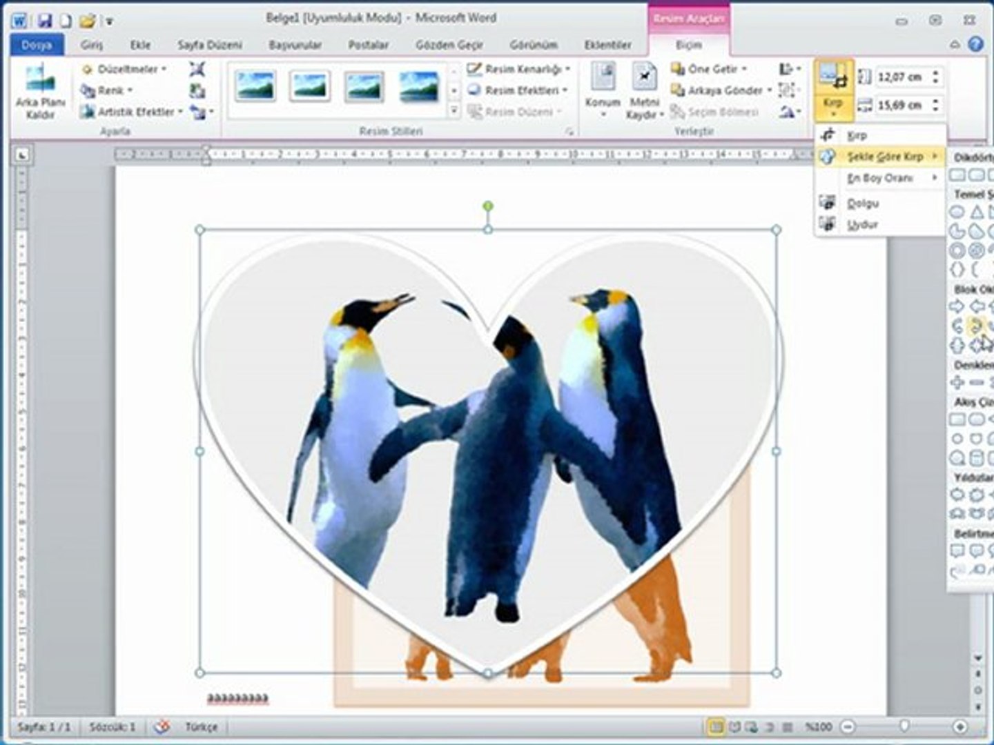 Word Resim ve Şekil Ekleme-Düzenleme - Dailymotion Video