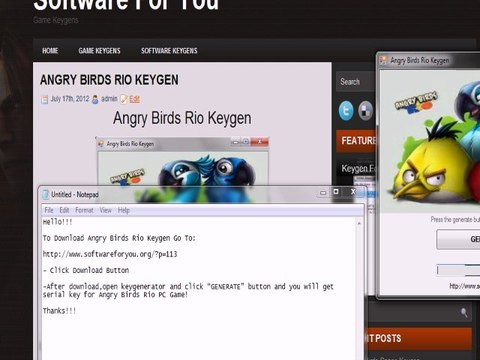 Angry Birds Rio Serial Key