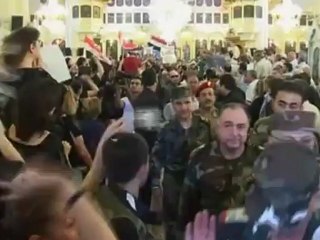 Funeral held for Syrian Defense Minister