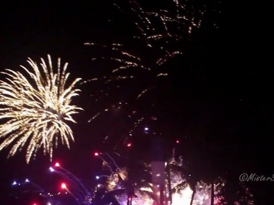 Feu d'artifice du 14 Juillet 2012 à Saint-Denis de la Réunion