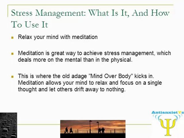 stress management