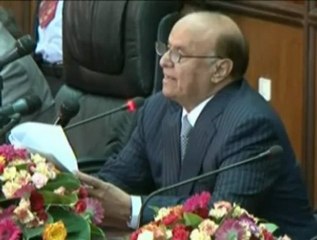 اليمين الدستورية للرئيس اليمني هادي أمام البرلمان