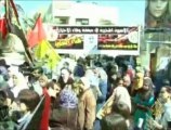 قمع قوات الإحتلال لمظاهرة نسائية فلسطينية