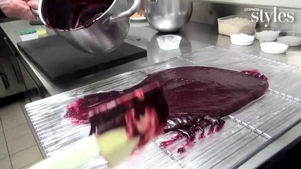 Crème pâtissière à la myrtille sans lait, par Hugues Pouget