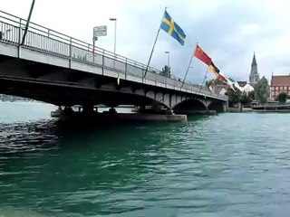 Le rhin à la sortie du lac à Constance
