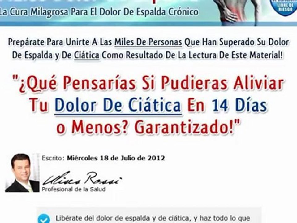Cómo se Cura la Ciática - Cual es la Cura para la Ciática