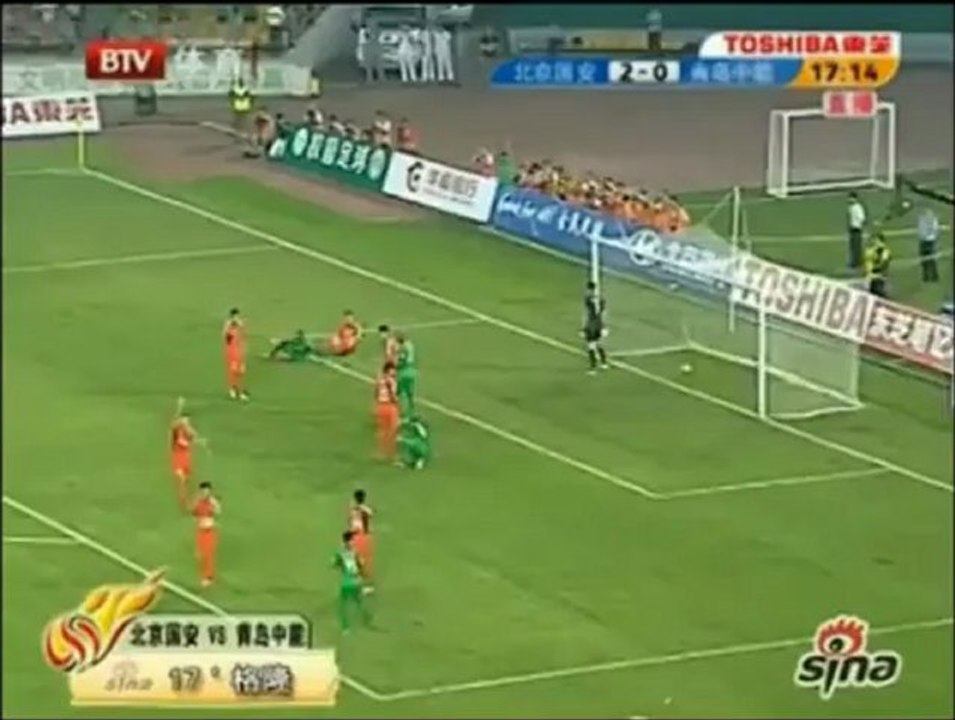 Guerron inscrit en Chine un joli retourné