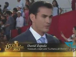David Zepeda @davidzepeda1 en la alfombra roja de PTVYN