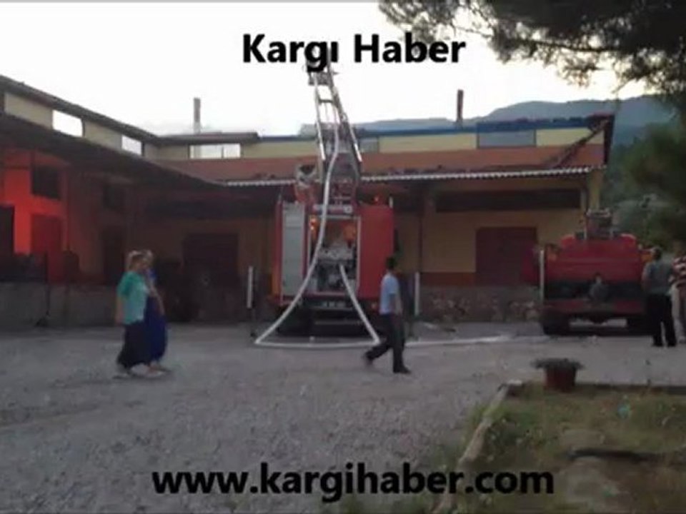Kargı'da Fabrika Yangını