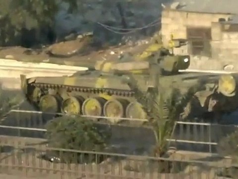 Syrian T-72 Tanks and ZSU-23-4 Shilka