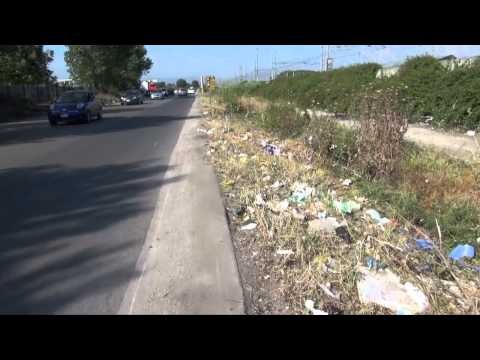 Gricignano (CE) - Rifiuti, riprende la raccolta, ancora emergenza in zona industriale (04.07.12)