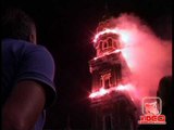 Napoli - L'incendio del Campanile alla Festa del Carmine (16.07.12)