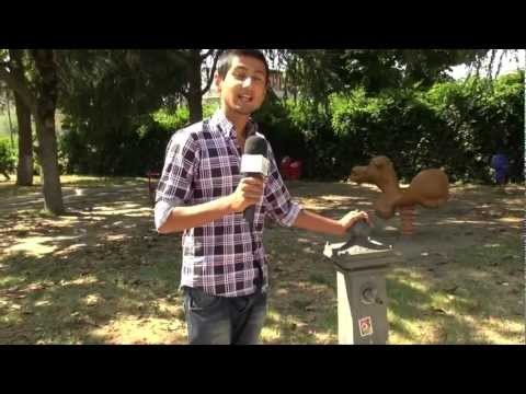 Gricignano (CE) - Il parco pubblico Mazzoni ancora nel degrado (05.07.12)