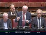 Tabacci - Crisi «Italia capofila nuovo patto per Europa federale» (19.07.12)