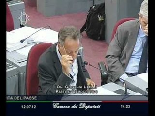 Roma -- L'audizione di Fabrizio Barca (12.07.12)