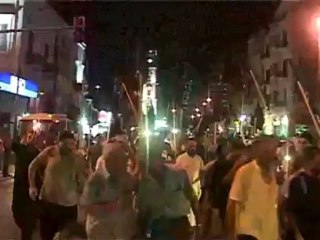 Syria فري برس طرابلس الشام ابتهاجاً بمقتل كلاب  نظام البعث  18 7 2012 Libanon